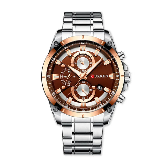 Reloj Curren Ref: 629 Plata/Vino