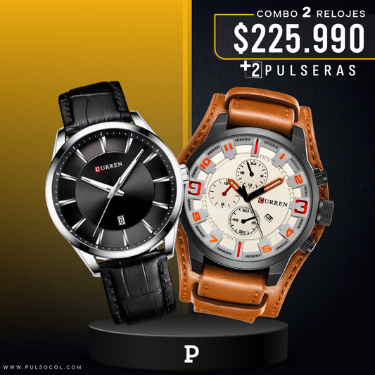 COMBO 635: 2 RELOJES X $225.990