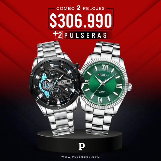 COMBO 644: 2 RELOJES X $306.990