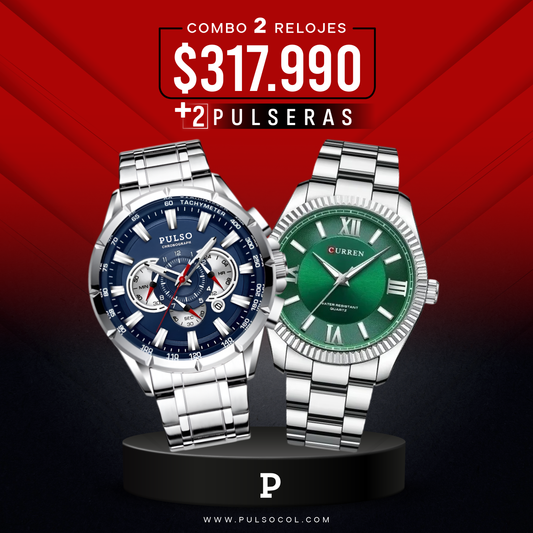 COMBO 649: 2 RELOJES X $317.990