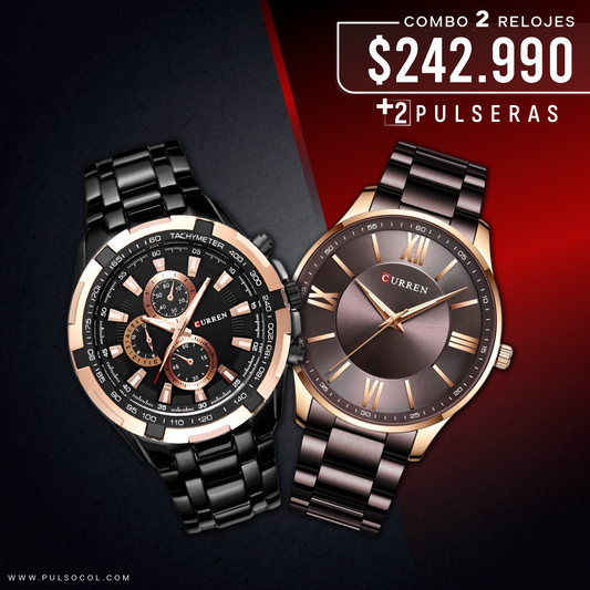 COMBO 656: 2 RELOJES X $242.990
