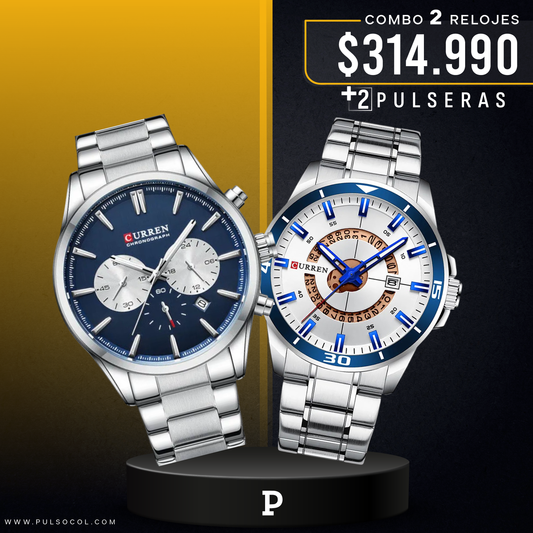 COMBO 668: 2 RELOJES X $314.990