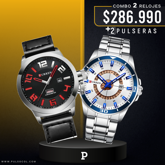 COMBO 670: 2 RELOJES X $286.990