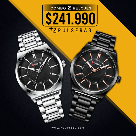 COMBO 677: 2 RELOJES X $241.990