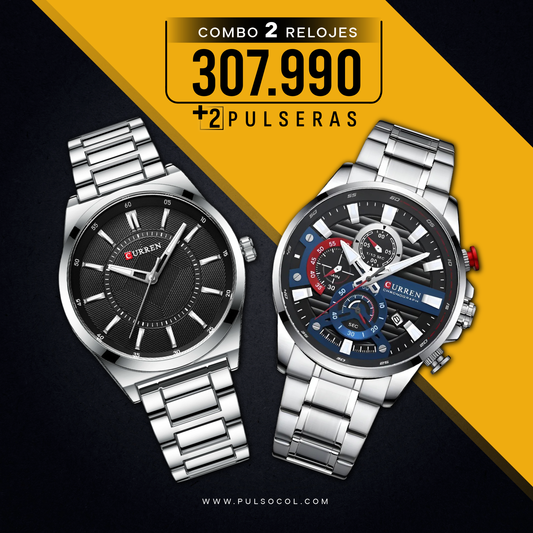 COMBO 678: 2 RELOJES X $307.990