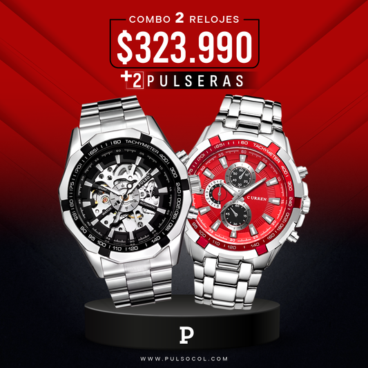 COMBO 686: 2 RELOJES X $323.990