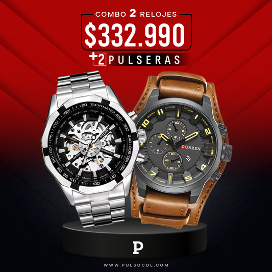 COMBO 687: 2 RELOJES X $332.990