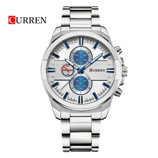 Reloj Curren 871 Plata/Blanco