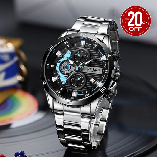 Reloj PULSO REF. 878 Plata/Azul