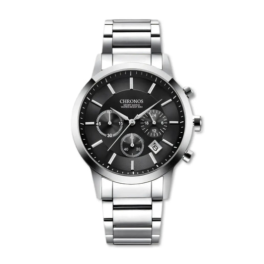 Reloj Chronos Ref. 879 Plata/Negro