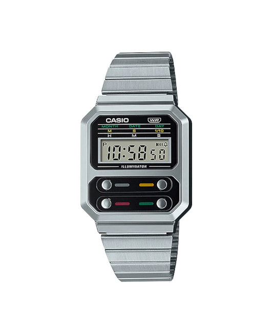 Reloj Casio Vintage A100WE-1A Plateado