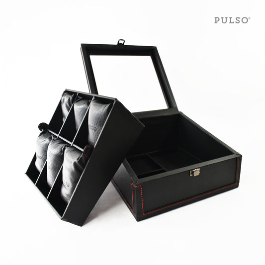Estuche de Lujo Pulso X6 Ref. 1034 Negro/Rojo