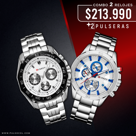 COMBO 435: 2 RELOJES X $213,990