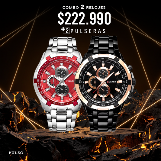 COMBO 358: 2 RELOJES X $222.990