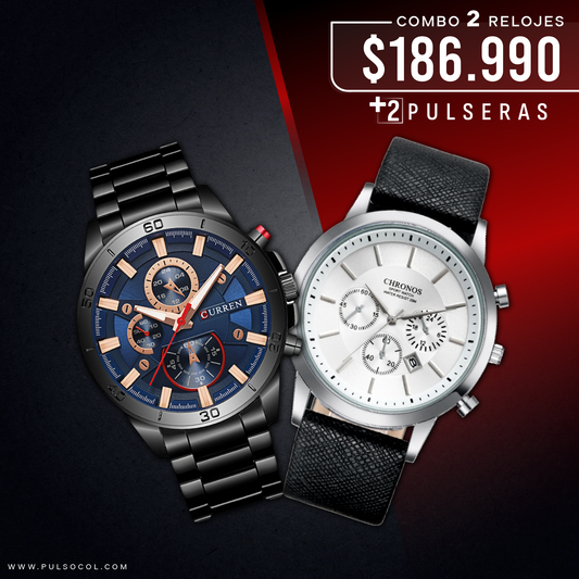 COMBO 364: 2 RELOJES X $186.990