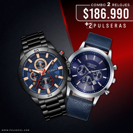 COMBO 366: 2 RELOJES X $186.990