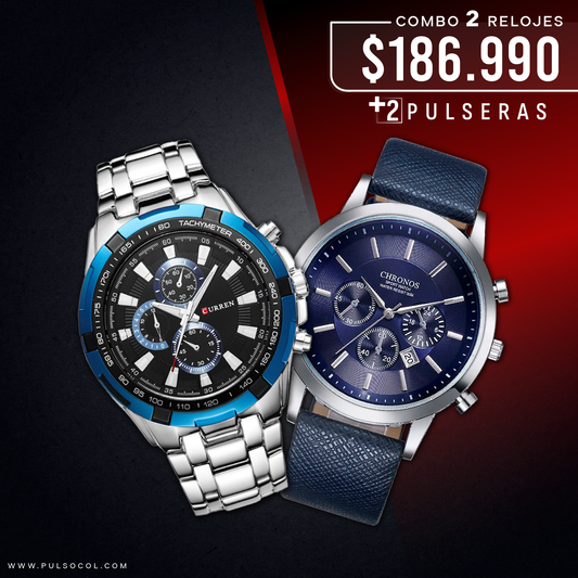 COMBO 376: 2 RELOJES X $186.990