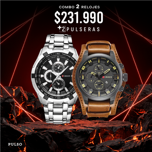 COMBO 406: 2 RELOJES X $231.990