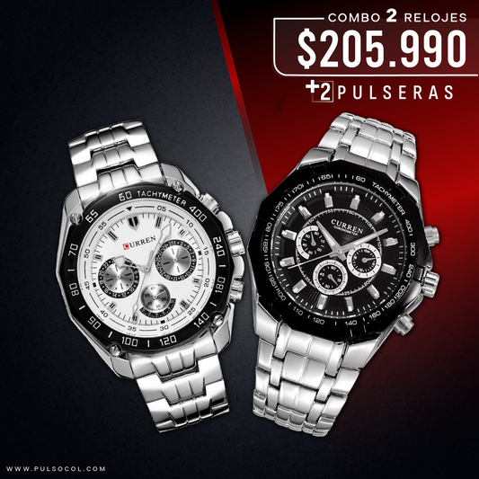 COMBO 433: 2 RELOJES X $205,990