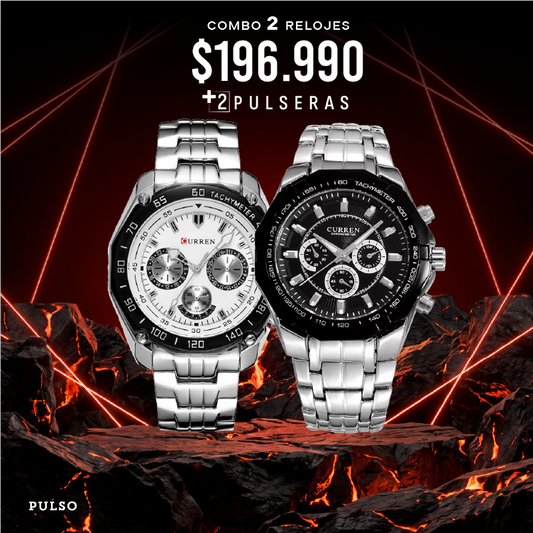 COMBO 433: 2 RELOJES X $196,990
