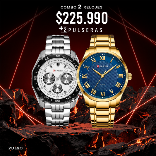 COMBO 472: 2 RELOJES X $225,990