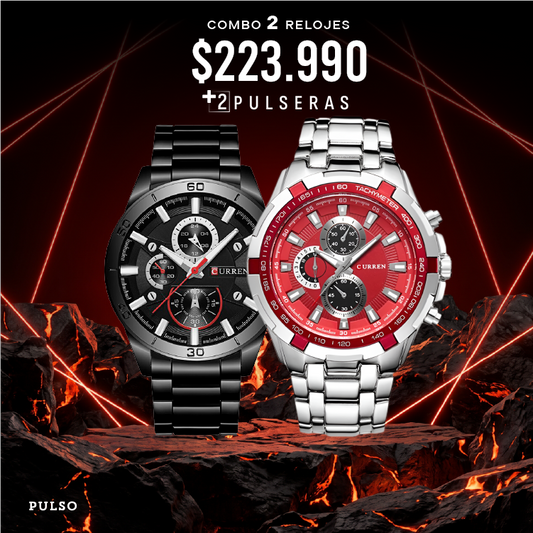 COMBO 504: 2 RELOJES X $ 223,990