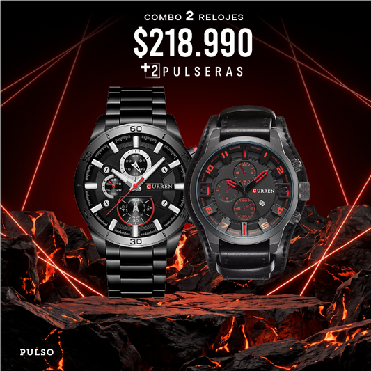 COMBO 505: 2 RELOJES X $ 218,990