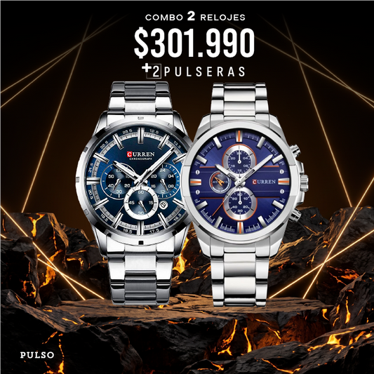 COMBO 583: 2 RELOJES X $301.990