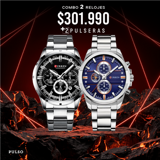 COMBO 596: 2 RELOJES X $301.990
