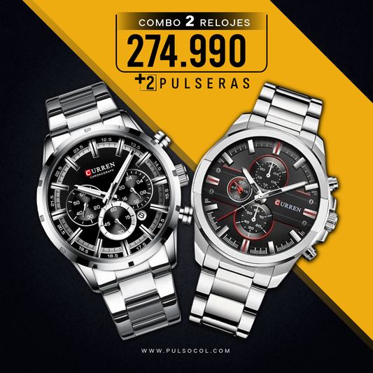 COMBO 597: 2 RELOJES X $274.990