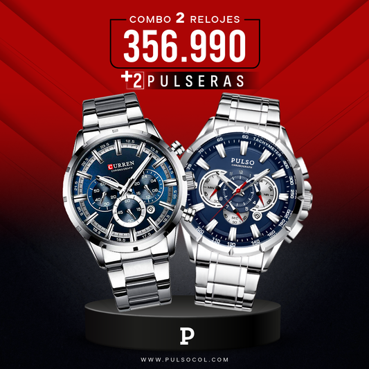 COMBO 613: 2 RELOJES X $356.990