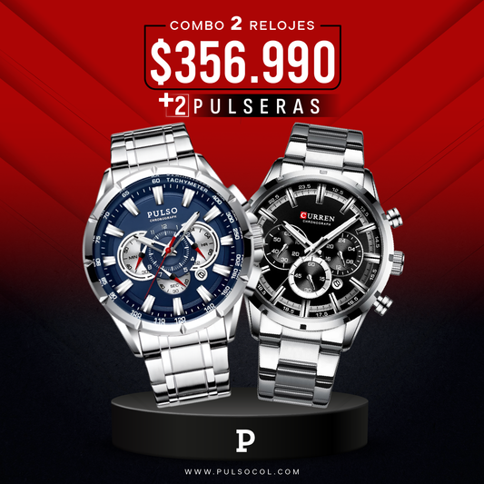 COMBO 615: 2 RELOJES X $356.990