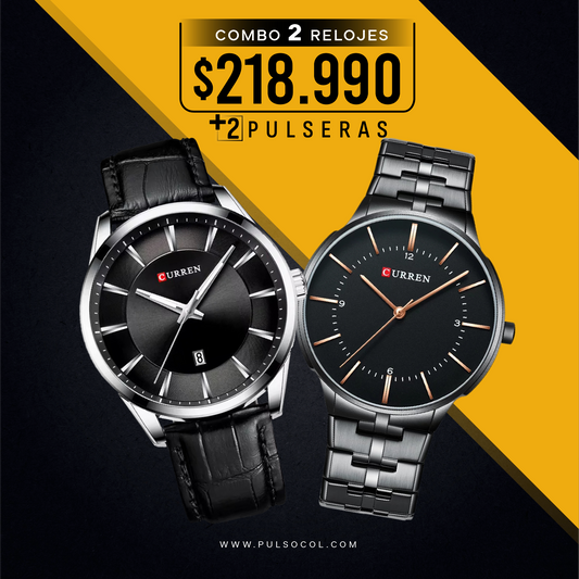 COMBO 636: 2 RELOJES X $218.990
