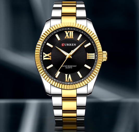 Reloj Curren Ref. 861 Plata/Negro/Dorado