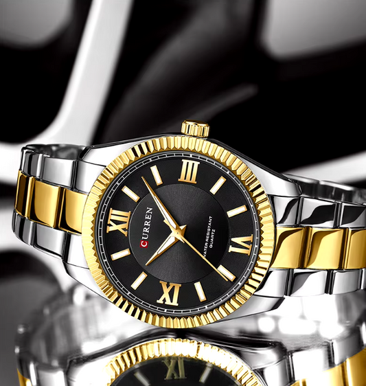 Reloj Curren Ref. 861 Plata/Negro/Dorado