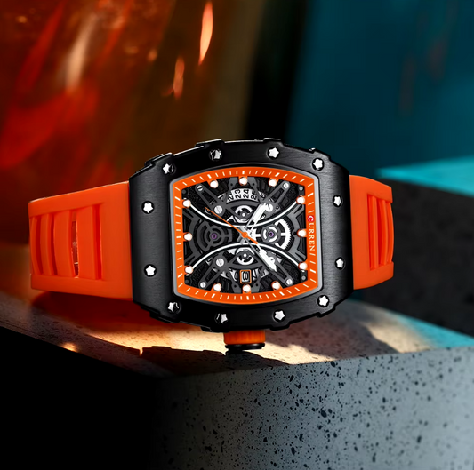 Reloj Curren 8438NA Naranja Pulso Silicona