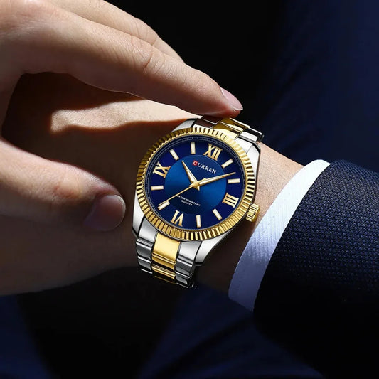 Reloj Curren Ref. 861 Plata/Azul/Dorado