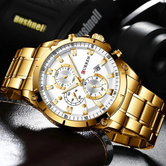 Reloj Curren Ref 629 Dorado/Blanco