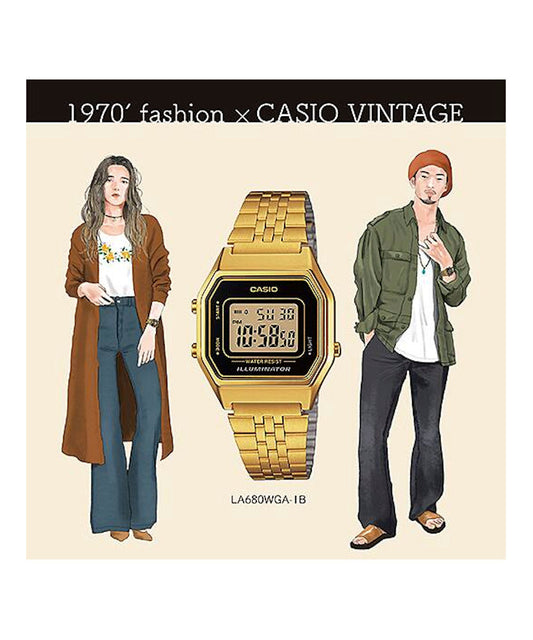 Reloj Casio Vintage LA680WGA-1 Negro
