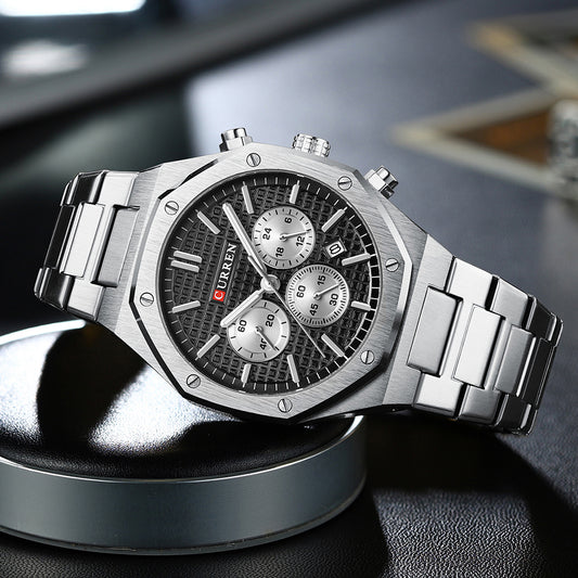 Reloj Curren 825 Plata/Negro