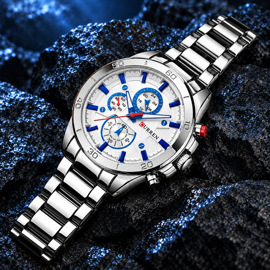 Reloj Curren REF: 242 Plata/Blanco