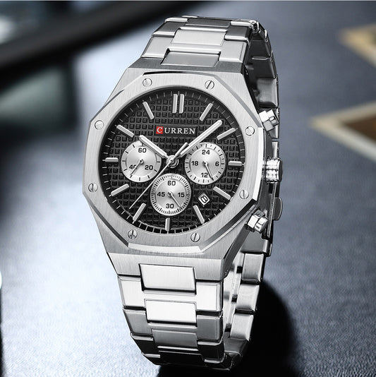 Reloj Curren 825 Plata/Negro