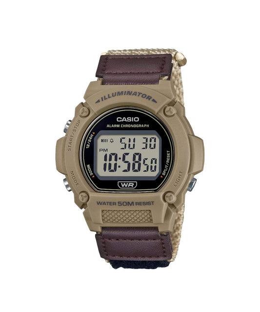 Reloj Casio W-219HB-5AV Café