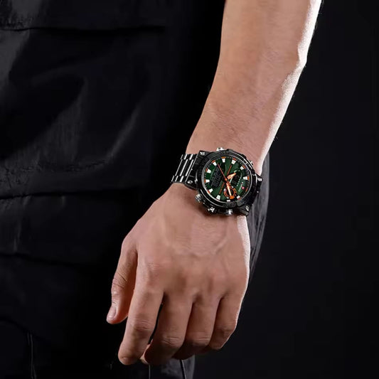 Reloj Naviforce Ref. 996 Negro/Fondo Verde