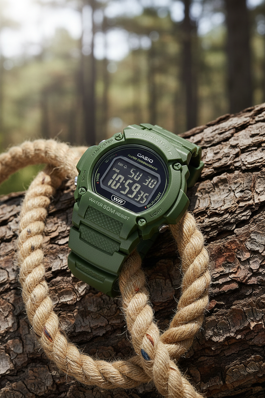 Reloj Casio W-219HC-3BV Verde