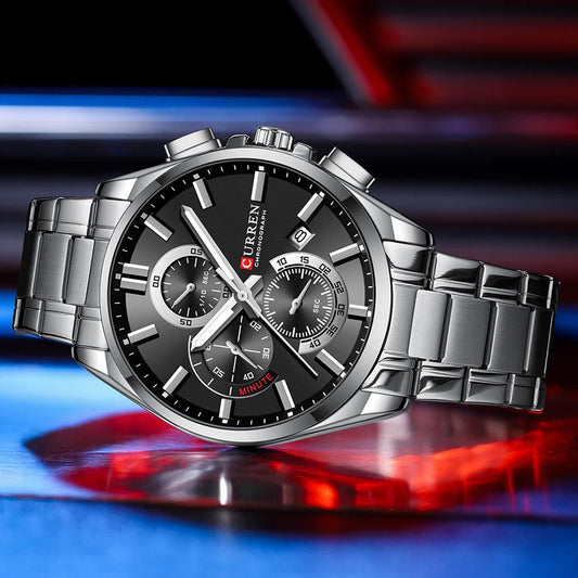 Reloj Curren 977 Plata/Negro