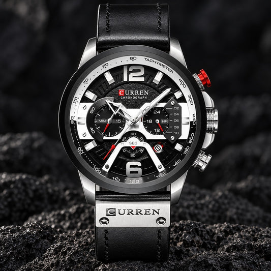Reloj Curren 8329 Plata Negro – foto principal