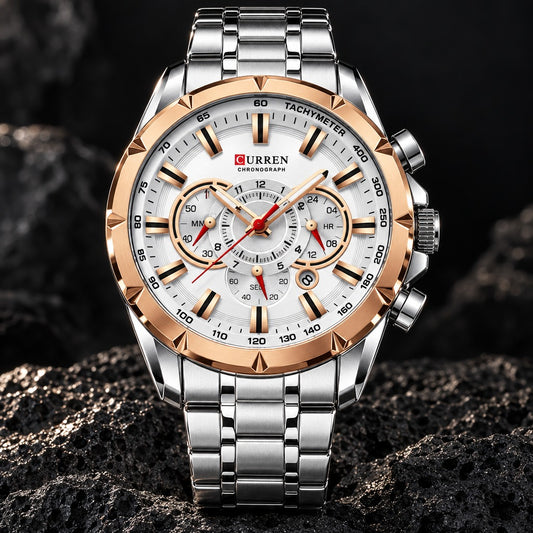 Reloj Curren 8363 Plata Cobre – foto principal