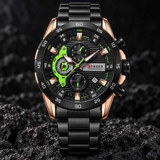 Reloj Curren 8402 Negro Cobre – foto principal