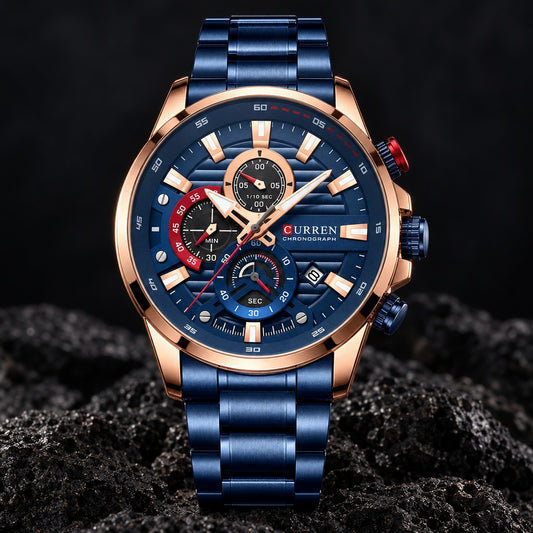 Reloj Curren 8415 Azul Cobre – foto principal